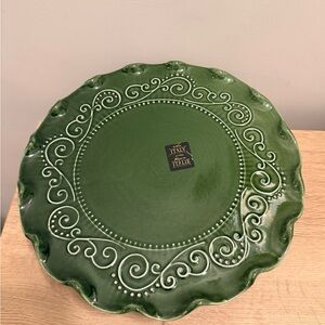 Italian ceramic pedestal cake stand